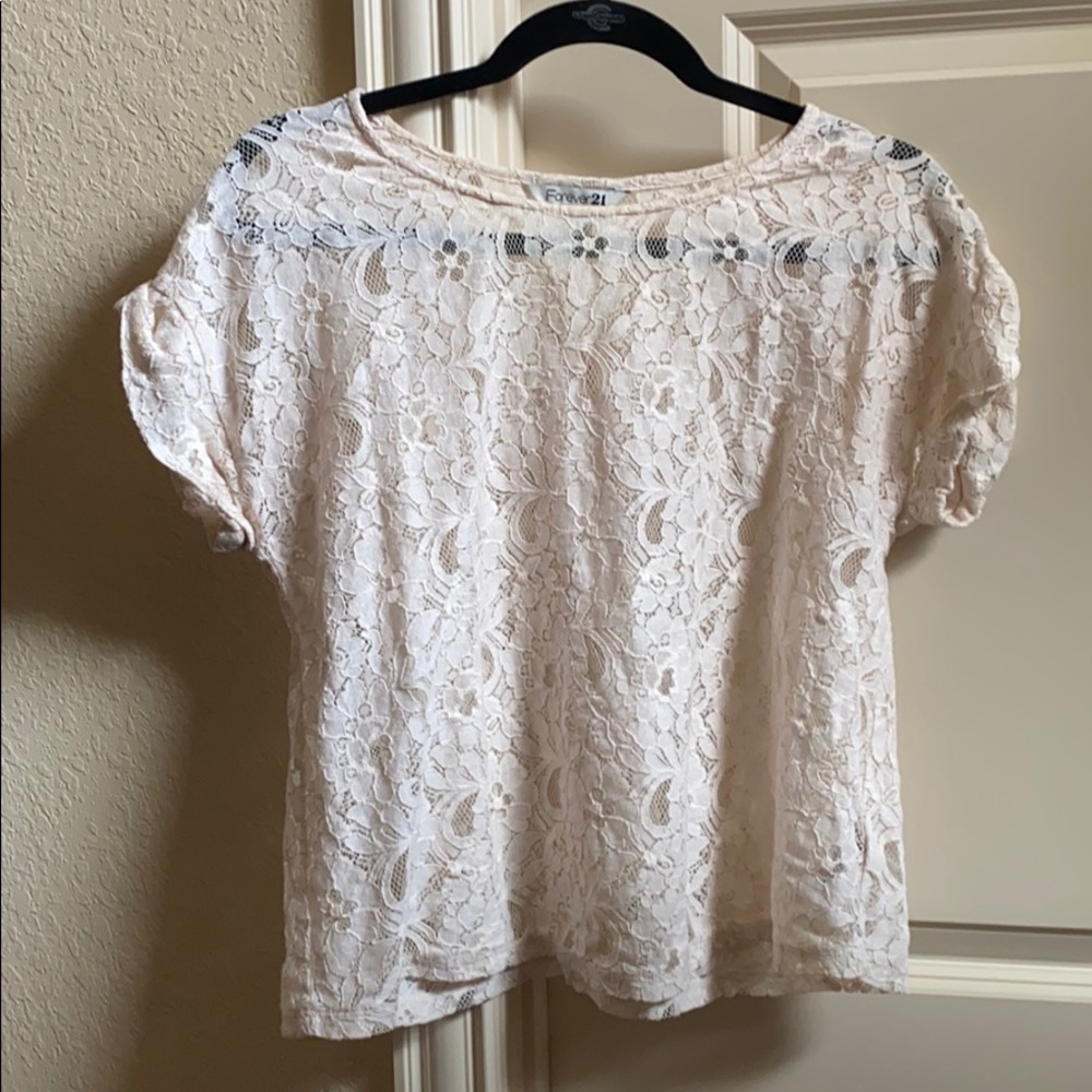 Forever 21 lace top!